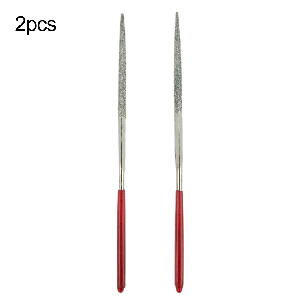 Triangular Diamond Needle File 3x140mm Grinding Polishing Files Set For Steel Stone Metal Wood Electronics Repair Tools needle file set needle file kit needle file needle files