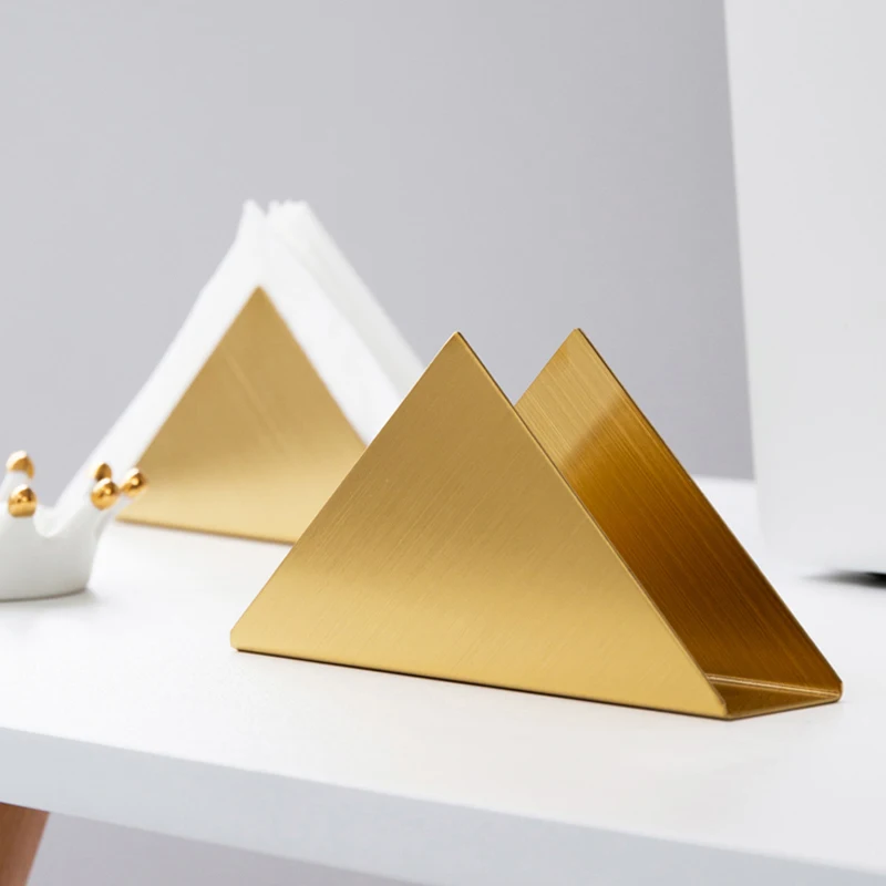 Creative Fashion Stainless Steel Tissue Box Restaurant Hotel KTV Coffee Shop Bar Business Desktop Metal Tissue Rack