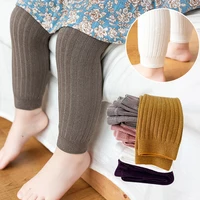 Spring Autumn Warm Baby Leggings Spring Autumn Boys Girls Pants Soild Color Cotton Pants Kids Children Leggings for Girls Boys 1