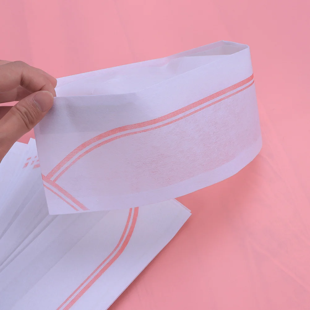 40Pcs One-time Hats Disposable Paper Caps Restaurant Kitchen Hotel Chef Caps