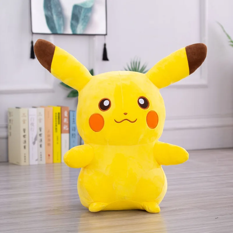 thumbnail image 1 of 70cm Anime Pokemon Pikachu Plush Toy Cartoon Eevee Pokémon Soft Stuffed Doll Kawaii Big Size Sofa Pillow Rag Kids Birthday Gift, 1 of 5