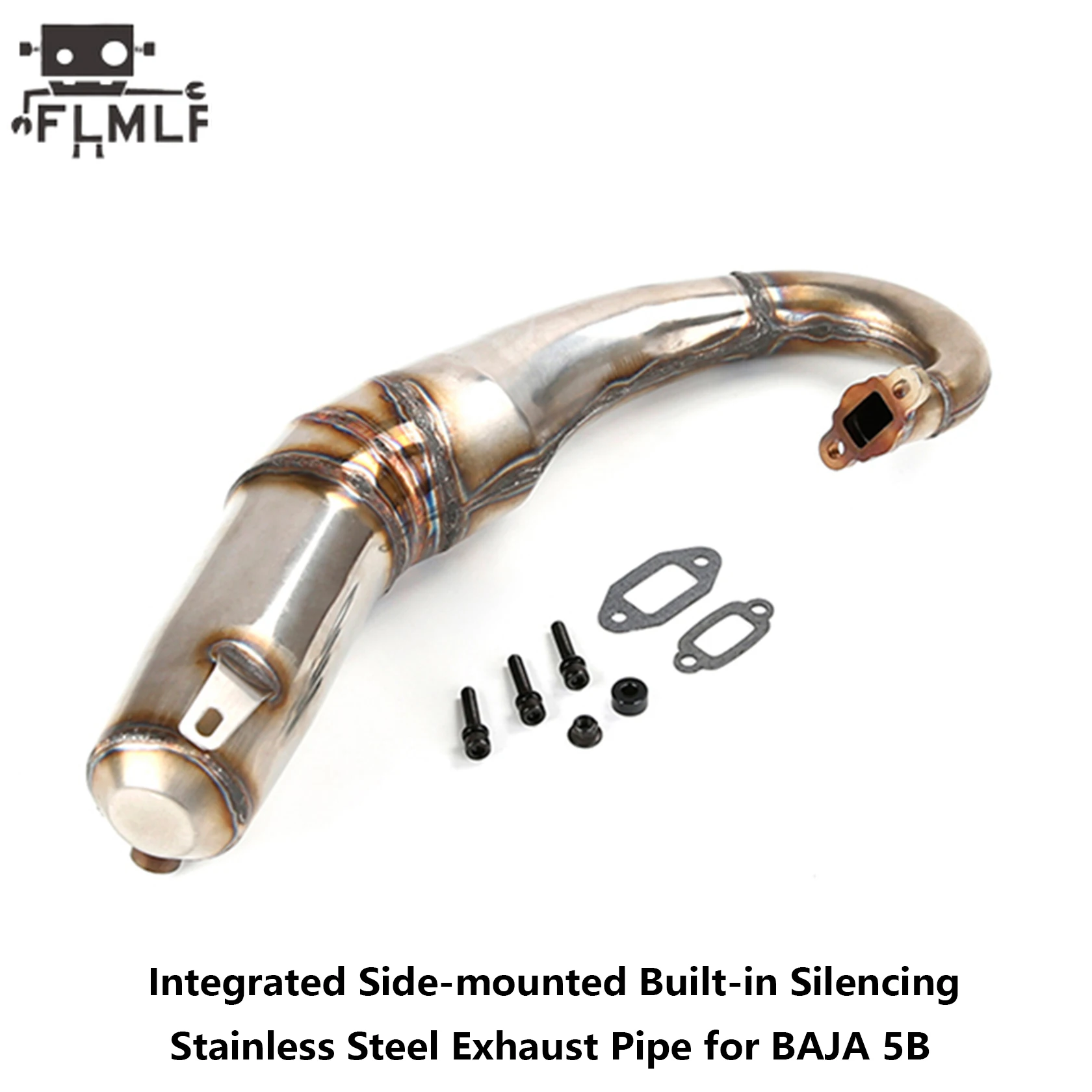 Rc-Auto-Auspuffrohr oder Schalldämpferrohr-Kit für 1/5 HPI ROFUN BAHA ROVAN KM BAJA 5B 5T 5SC Truck-Teile – Detail 16