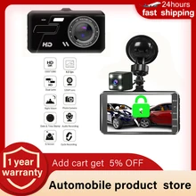 

4 Inch Dual Lens Touch Rearview Car Dash Camera 1080P DVR Video Recorder Night Vision Loop G-sensor 170 ° Wide Angle Dashcam