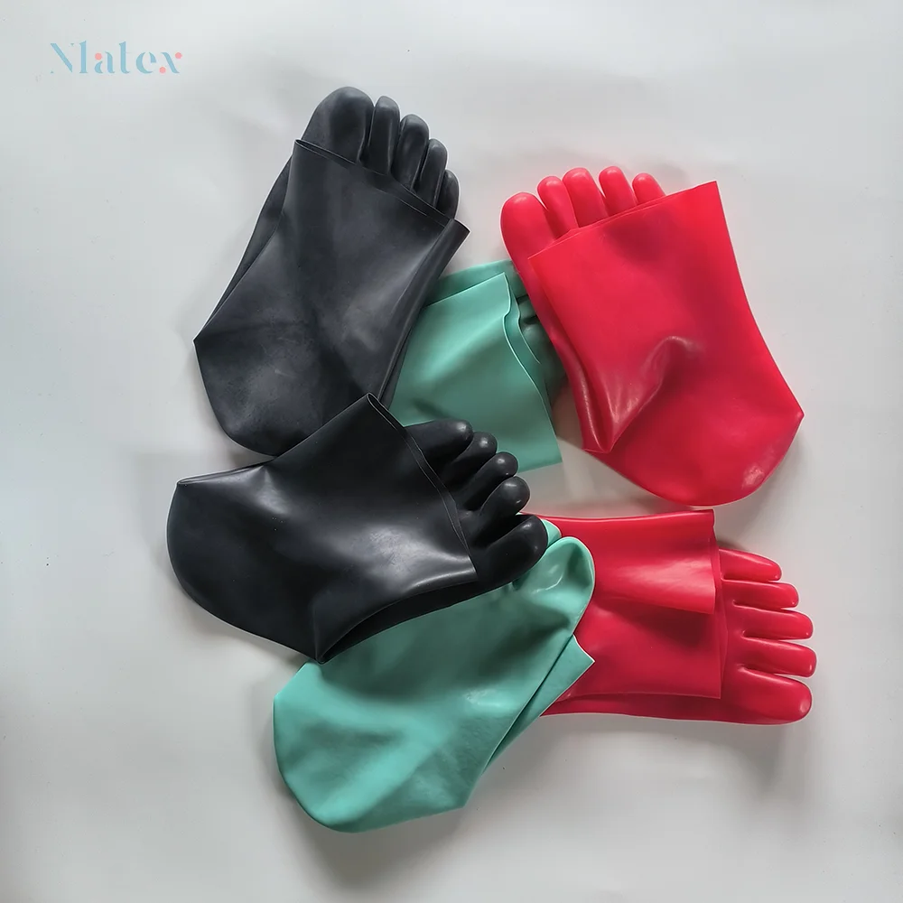 Natural Latex Short Five-Finger Socks 0.6-0.9mm Thickness Enhanced Comfort and Style