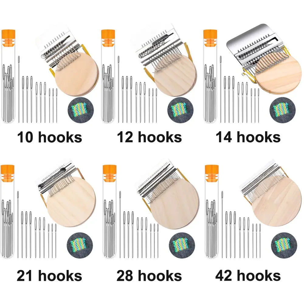 Small Loom Speedweve Type Weave Tool Fun Mending Loom DIY Textile Tools Darning Machine Makes Stitching