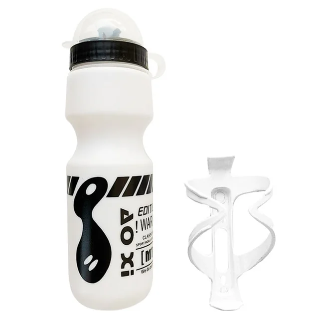 750ML Mountain Bike Bicycle Cycling Water Drink Bottle+Holder Cage Rack 6