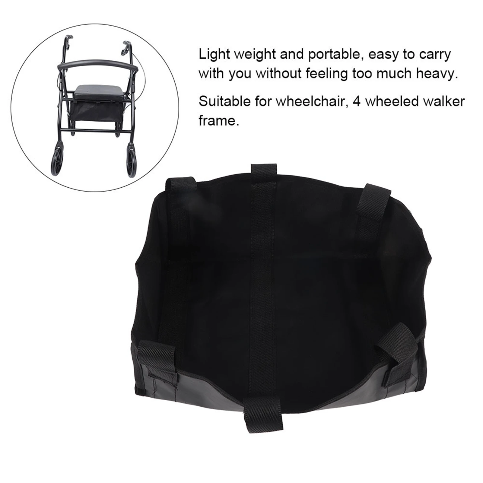 4 Wheeled Walker Rollator Wheelchair Frame Replacement Storage Bag Walker Bag Wheelchair Frame Storage Bag Wheelchair Frame Bag 3