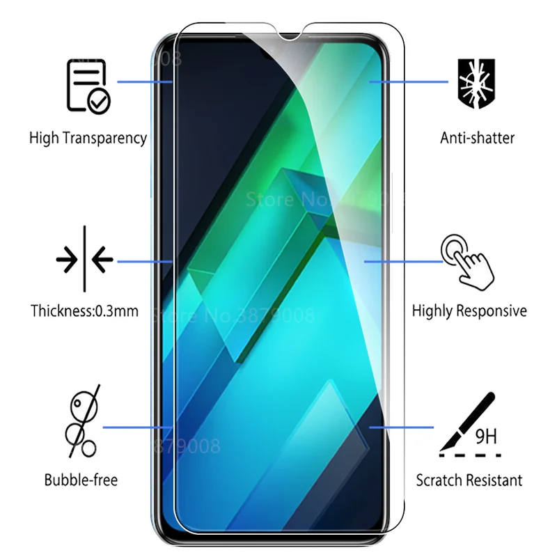 3PCS Durable Tempered Glass Screen Protector Case - Advanced Shockproof Cover for Enhanced Display Protection