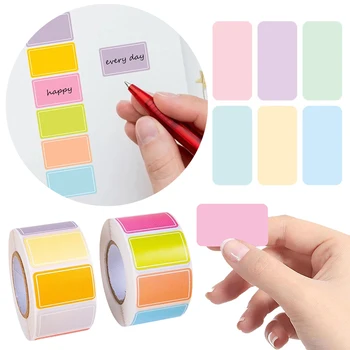 Etichetta adesiva colorata Rotolo di etichette in carta patinata per inventario Aula Ufficio Marcatura Utile adesivo fai da te Cancelleria ZYF