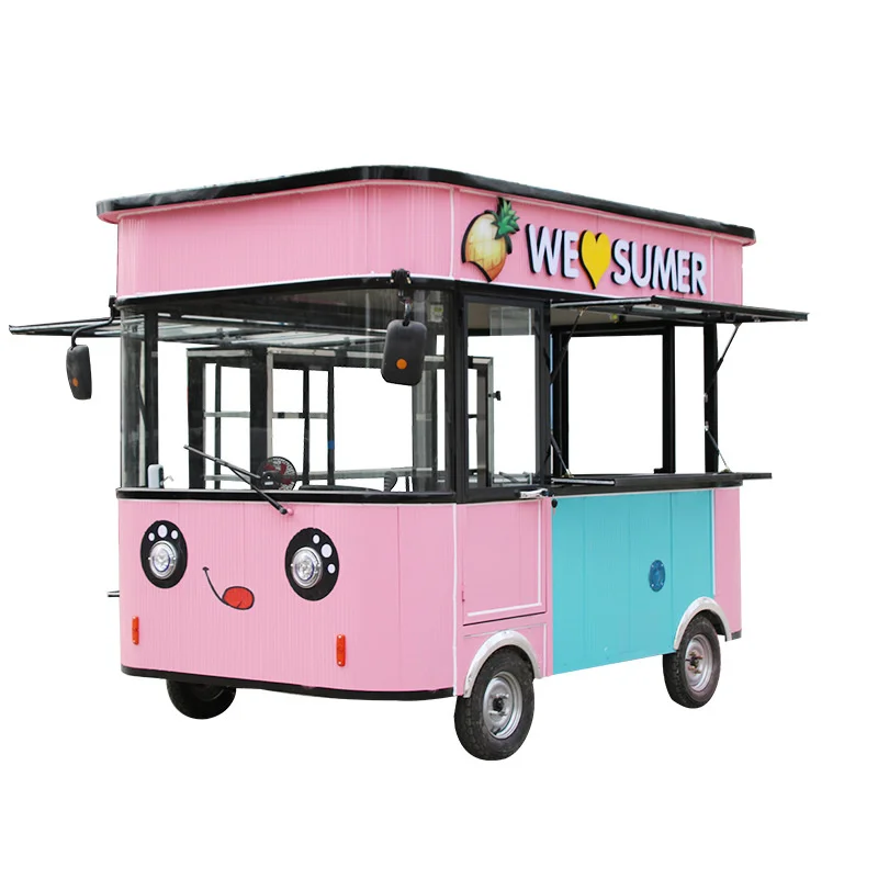 GhanaFryerChickenGriddleFoodCartBestDesignedMobileFoodKiosk