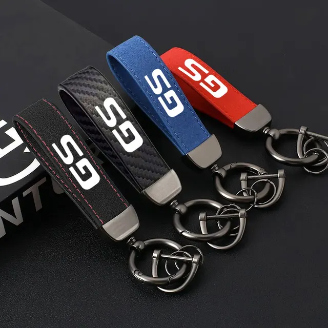 Porte-Clés Voiture Cuir Et Alliage - Universel Toutes Marques - Cadeau Homme/Femme
