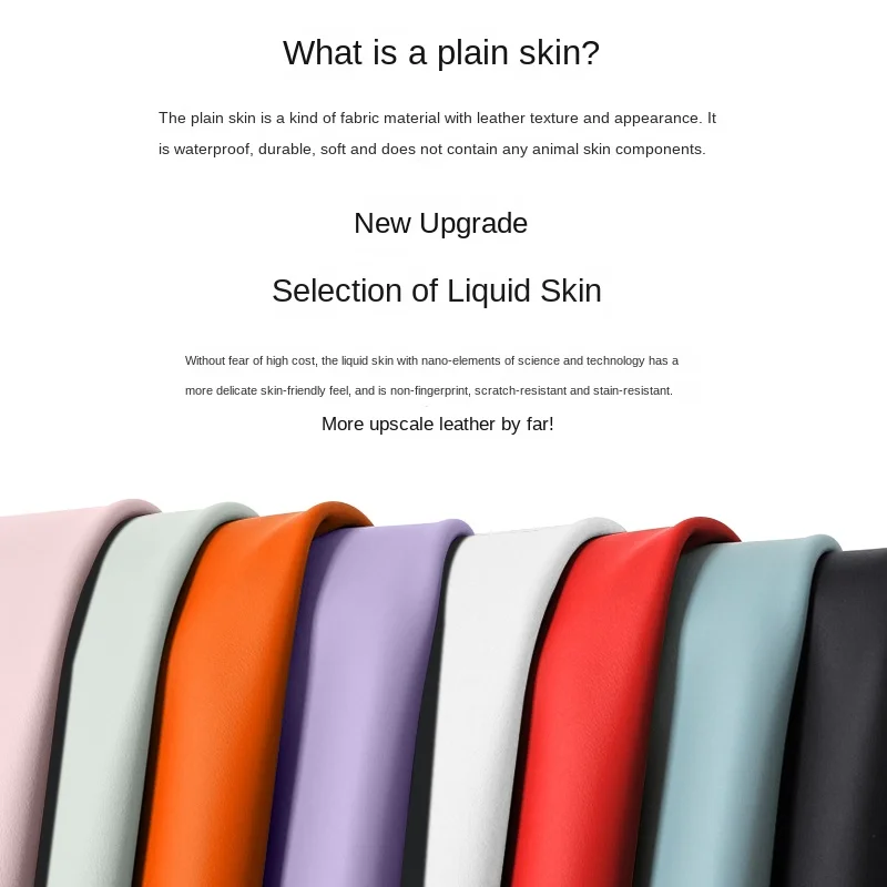 Vegan Leather Grain Soft Protective Back Cover Case - Enhanced Full Coverage