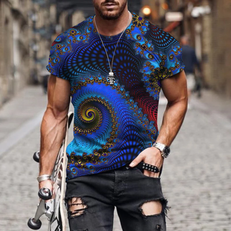 

Футболка мужская с надписью «Вертиго», Повседневная модная красивая рубашка в стиле Харадзюку, с короткими рукавами, в стиле Фэнтези, большие размеры, лето