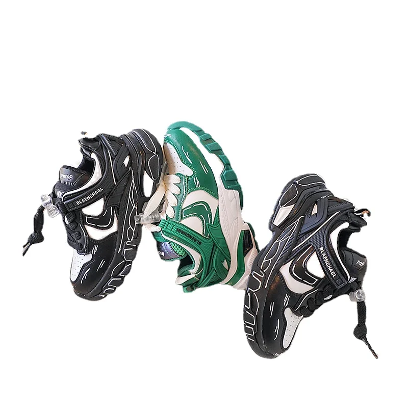 

New Spring Children's Sports Shoes Baby Toddler Leather Casual Shoes Fashion Kids Sneakers