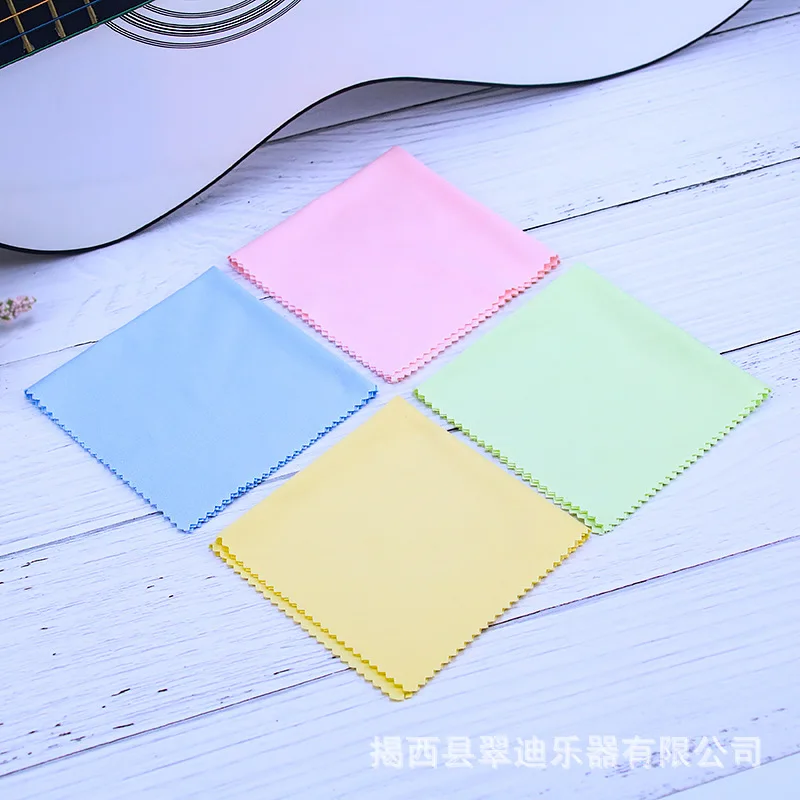 Microfiber Cleaning Cloth For Musical Instrument Guitar Violin Piano Clarinet 4 Colors