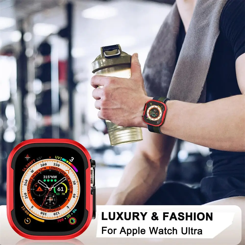  ġ Ʈ 2  ݼ ̽, 49mm ׼, ȣ TPU , ȭ iwatch ø 8 se 9, 45mm, 41mm, 44mm, 40mm Ŀ