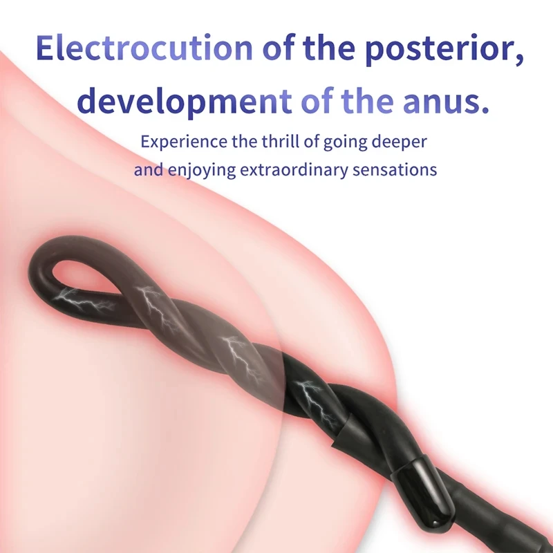Electric Sex Toys Penis Rings Estim Electric Shock Penis Ring Electro Chastity Belts Penis Lock Male Twisted Cock Ring Delayed Ejaculation Sex Toys for Men