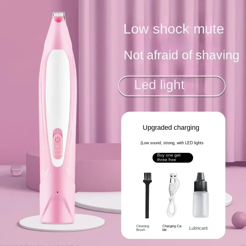 Rechargeable Pet Hair Trimmer Low Noise Grooming Tool for Cat Dogs