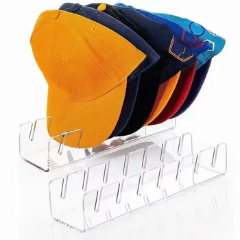 Baseball cap racks Stackable Rectangular Acrylic Hat Organizer Stand For Baseball Caps Display And Organizer 2