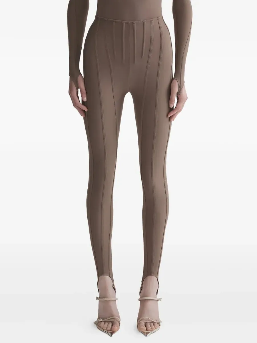TWOTWINSTYLE Solid Spliced Folds Chic Trousers Female High Waist Slimming Streetwear Minimalist Women's Pants Autumn New Fashion