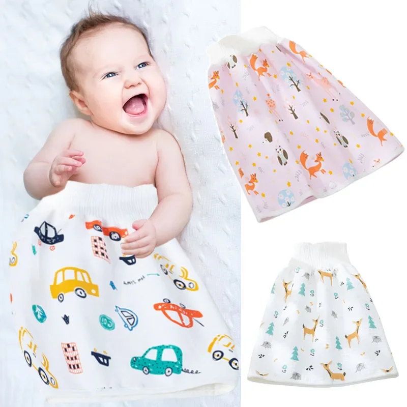 

Baby Cotton Diaper Waterproof Skirt Infant Leak-proof Urine Training Pants Cloth Diaper Kids Nappy Sleeping Bed Potty Trainining