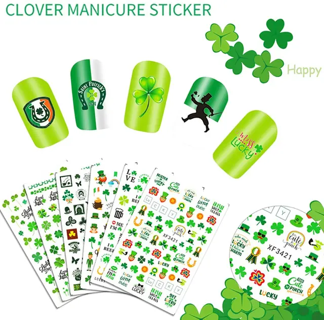 Alternative view of Lucky Charm Nail Decals
