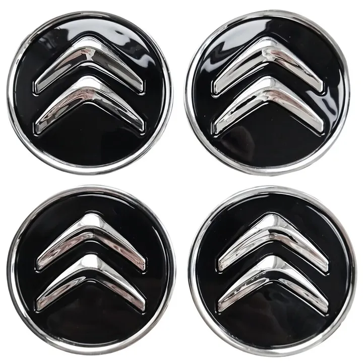 Wheel Hub Covers 4/8/12pcs Genuine 60MM Alloy Wheel Center Cap Replacement for Citroen Most Model Caps Auto Decoration