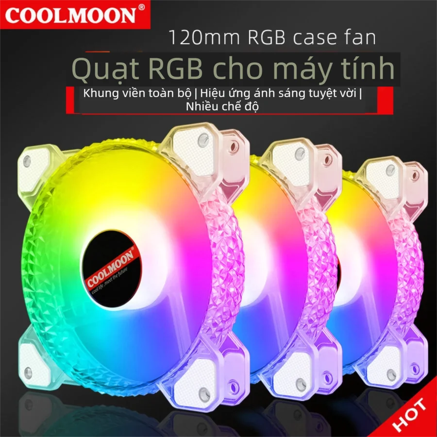 Light Sync Quiet PC Cooling Fan 12cm Giá 270,000 Đồng*Miễn phí vận chuyển