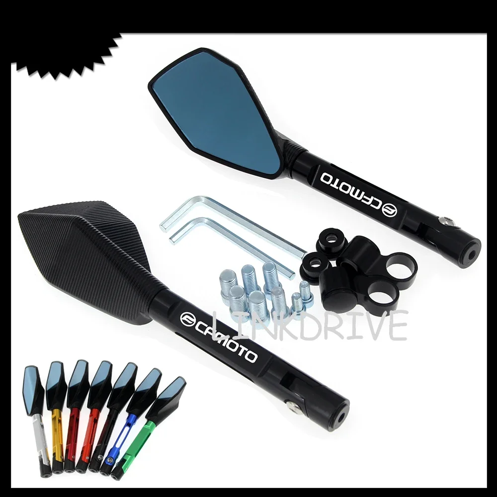 

Aluminum Motorcycle Handlebar Rear View Mirrors Anti-glare Mirror for CFMOTO 400NK 400 NK 650NK 650 NK NK250 NK150