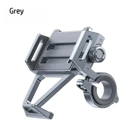 Aluminum 360° Rotating Bike and Motorcycle Phone Holder (Grey)
