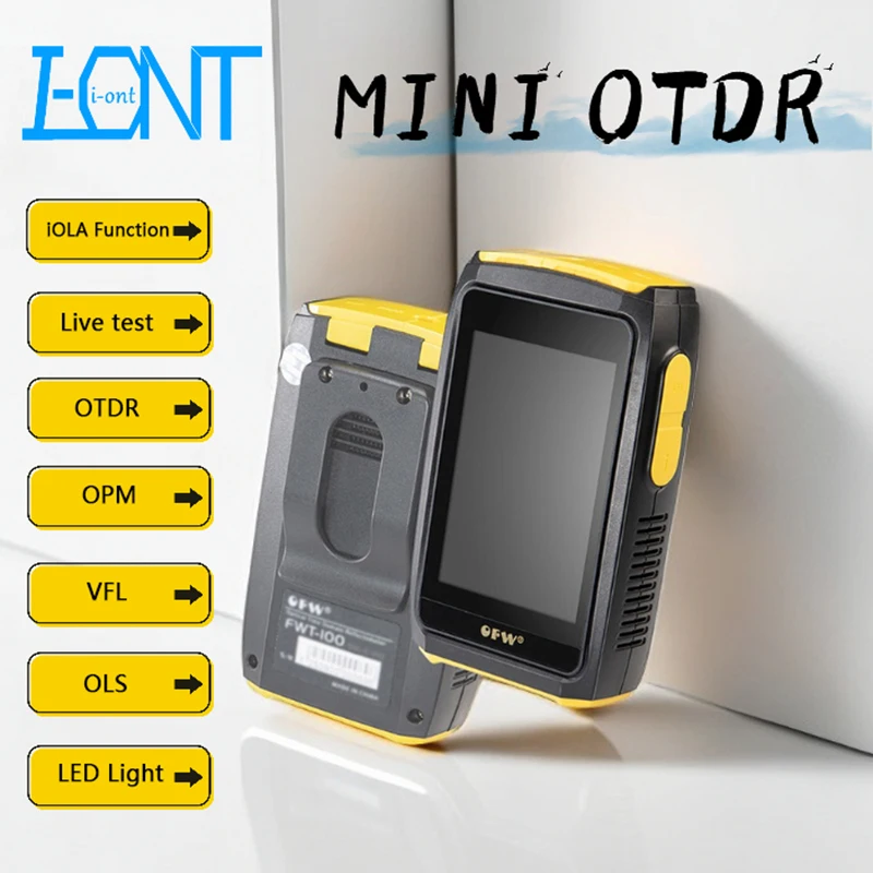 

OFW Mini OTDR Active Fiber Live Test, 1550 нм, 20 дБ, отражатель оптического волокна, сенсорный экран, OPM, VFL, OLS, SC соединитель