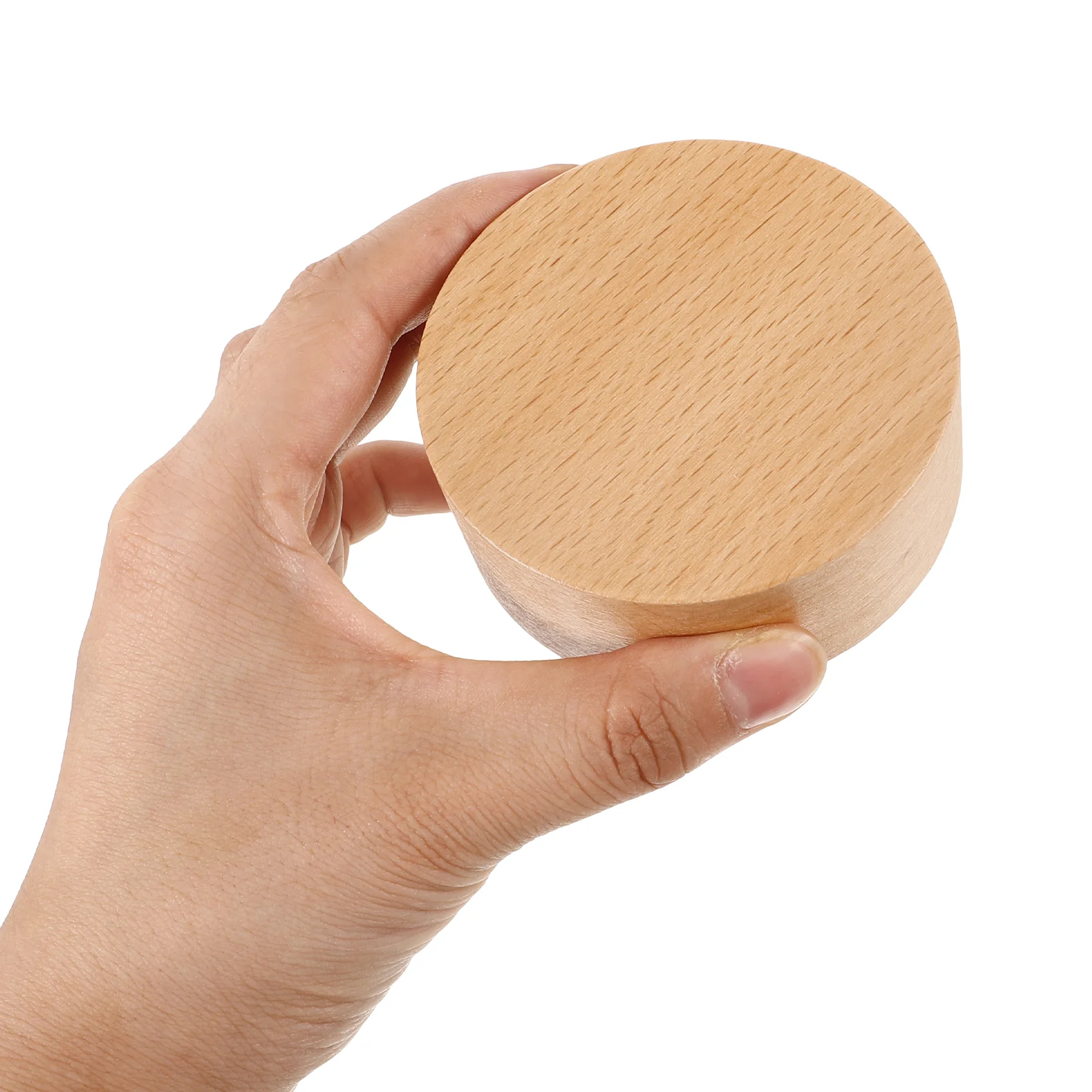 Music Box Safe Material Base DIY Handcraft Round Musical Wood Stable Characteristics