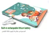Arabic English Language Learning Machine Baby Montessori Educational E-book Electronic Voice Reading Books Tablet for Children 3