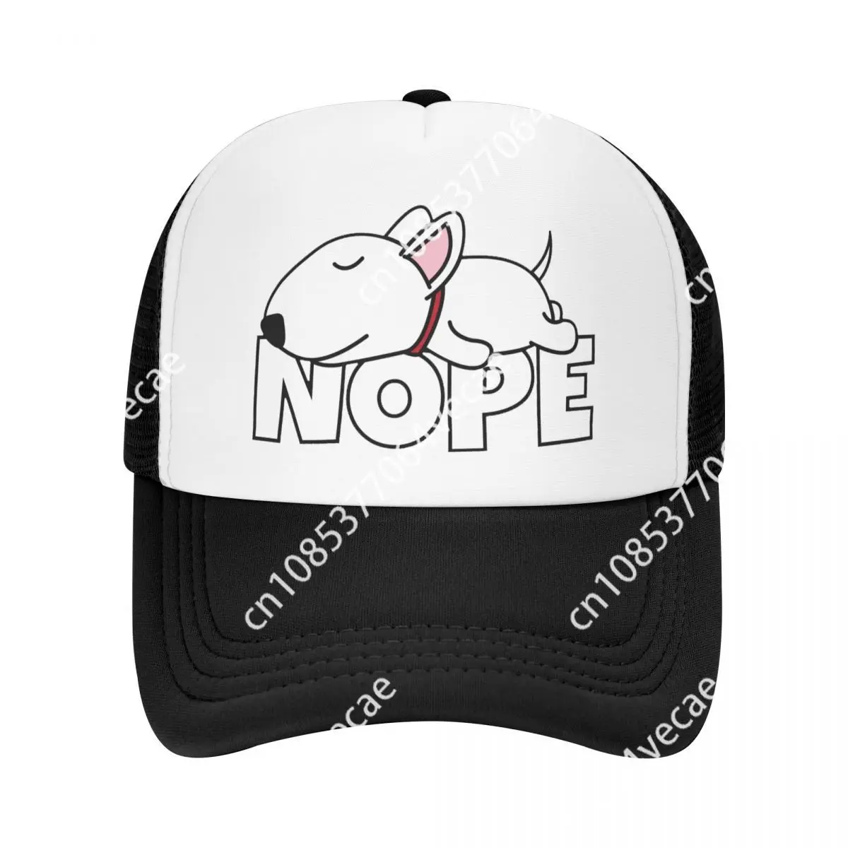 

Бейсболка Nope Bull Terrier для мужчин и женщин, Классическая Регулируемая Кепка-тракер с собакой, для выступлений, летняя