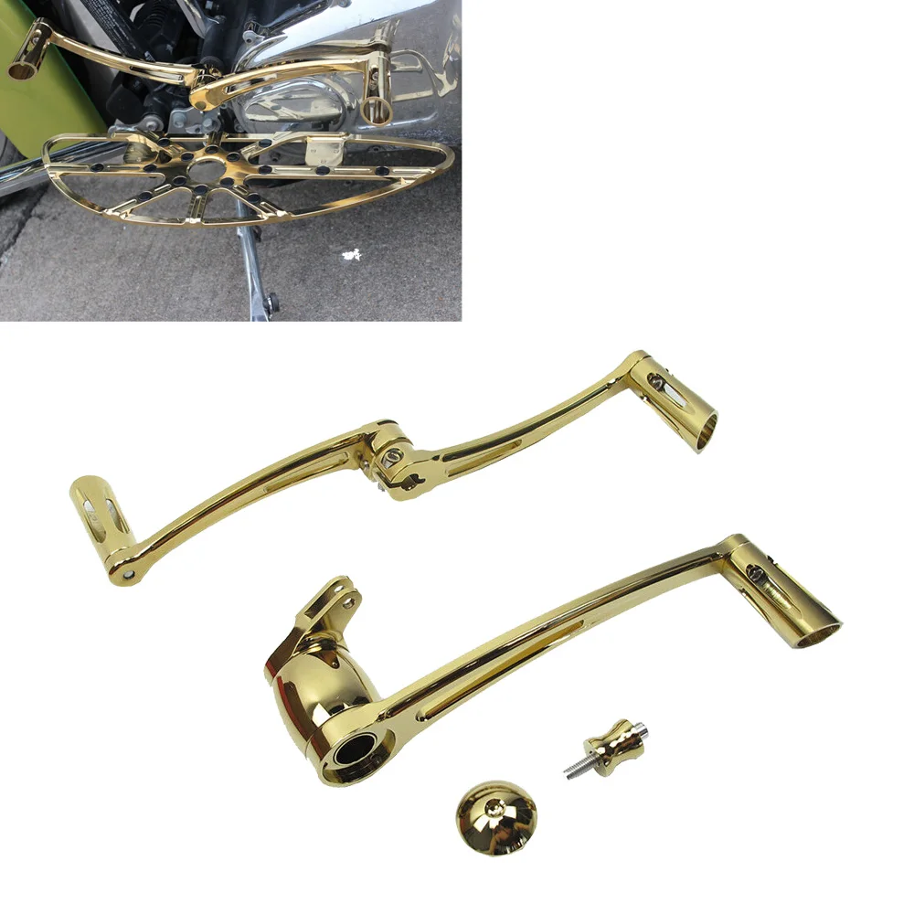 

Gold CNC-Cut Forward Controls Kits For Harley Touring FLH 2008-2013