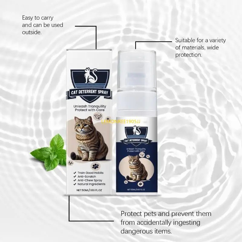 62CE 2 Bottle 50ml Pet Training Sprayer Prevents Chewing Furniture And Household Items