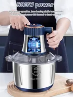 5L Electric Meat Grinders 304 Stainless Steel Food Crusher Multifunctional Vegetable Slicer Chopper Baby Food Processor 110V US 2