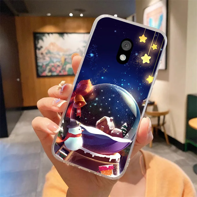 Christmas-Themed Clear Soft Silicone TPU Phone Cover