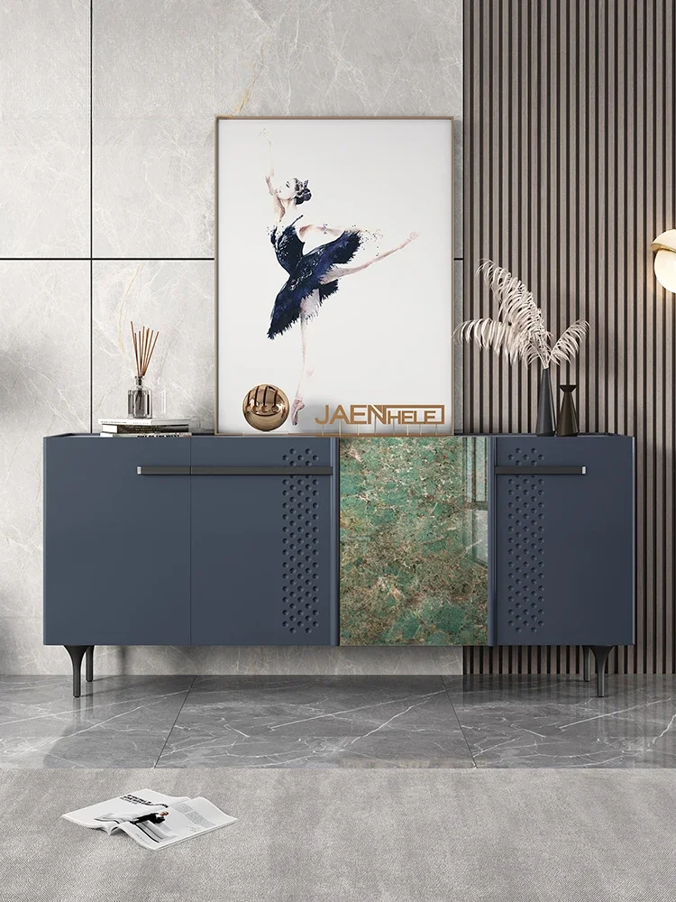 

Italian-Style Light Luxury Entrance Cabinet Minimalist Chinese Style Sideboard Cabinet Living Room Decorative Partition Locker