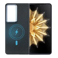 Magnet 600D Real Aramid Carbon Fiber Phone Case Cover On For Huawei Honor Magic V2 5G Global MagicV2 V 2 256/512/1000 Magsafe