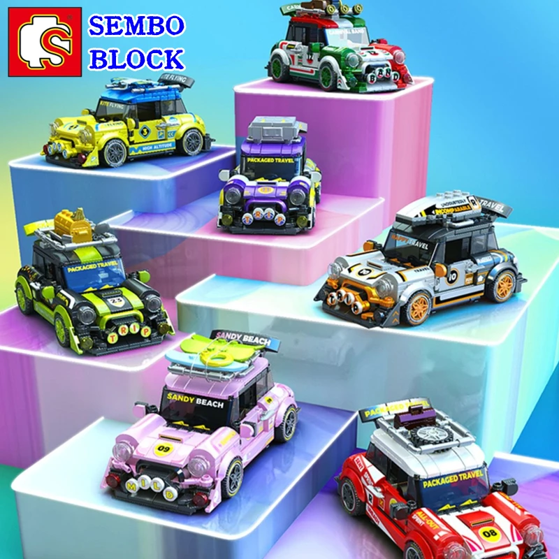 Sembo World Famous Cars Building Block Series Giocattolo Per Bambini Racing Figure Model Ornament Kawaii Christmas Birthday Gift