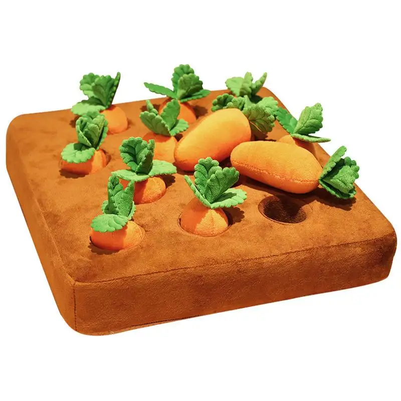 

Cute Little Carrot Plush Toy Pull Out Radish Funny Vegetable Carrot Stuffed Plush Doll Toy For Children Gift Dog Chew Toy