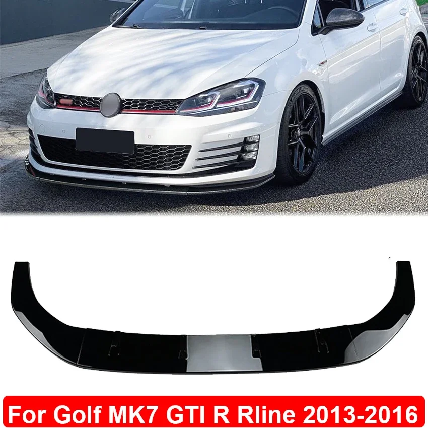 

Front Bumper Lip Spoiler For VW Golf 7 Golf7 MK7 GTI R Rline 2013-2016 Side Canard Splitter Diffuser Body Kit Car Accessories