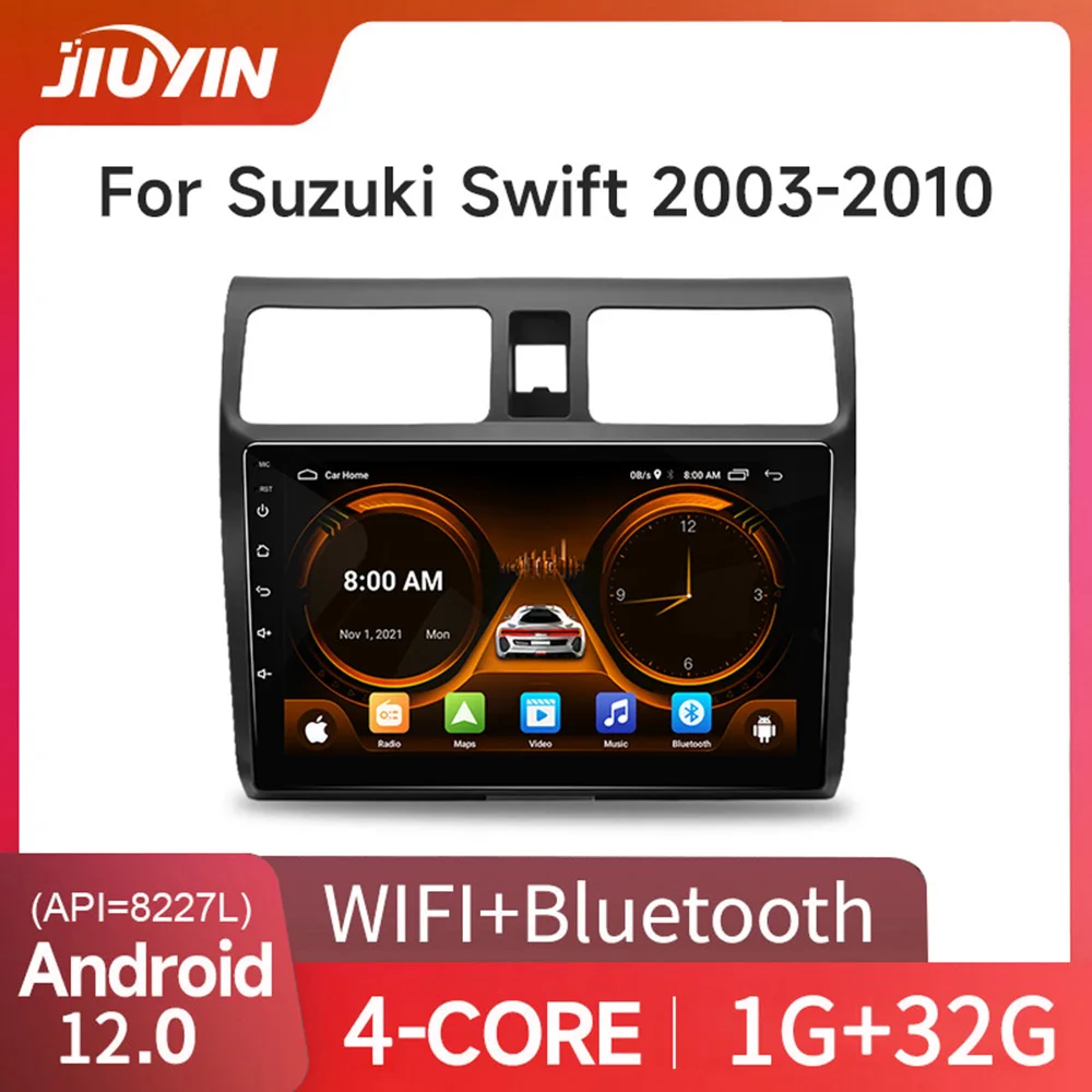 JIUYIN AI Voice 2 din Android Автомагнитола для Suzuki Swift 2003 - 2010 Carplay 4G Автомобильный мультимедийный GPS 2din Авторадио