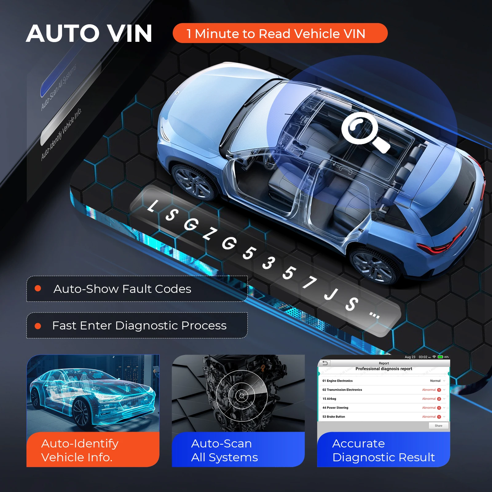 New Launch CRP129X PLUS Professional Automotive Scanner - Image 4