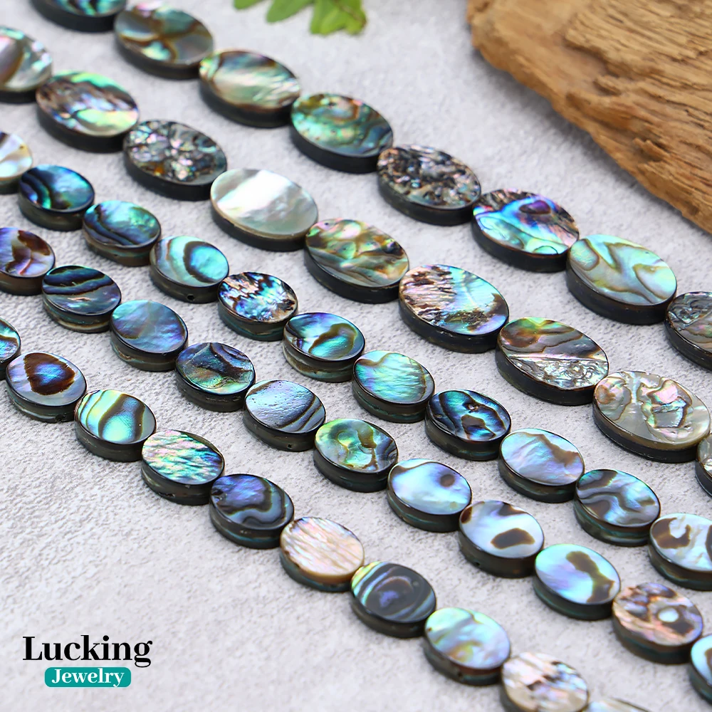 High Quality 5Beads Natural Shell Beads Coin Abalone Shell Loose Beads For Jewelry Making Bracelet Necklace DIY 4