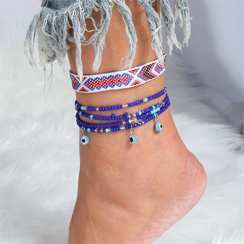 Böhmen Muschel Seestern Fußkettchen Sets für Frauen Sommer Strand Knöchel Armband auf Bein Fuß kette weibliche Sommer Strand Schmuck Geschenke – Detail 18
