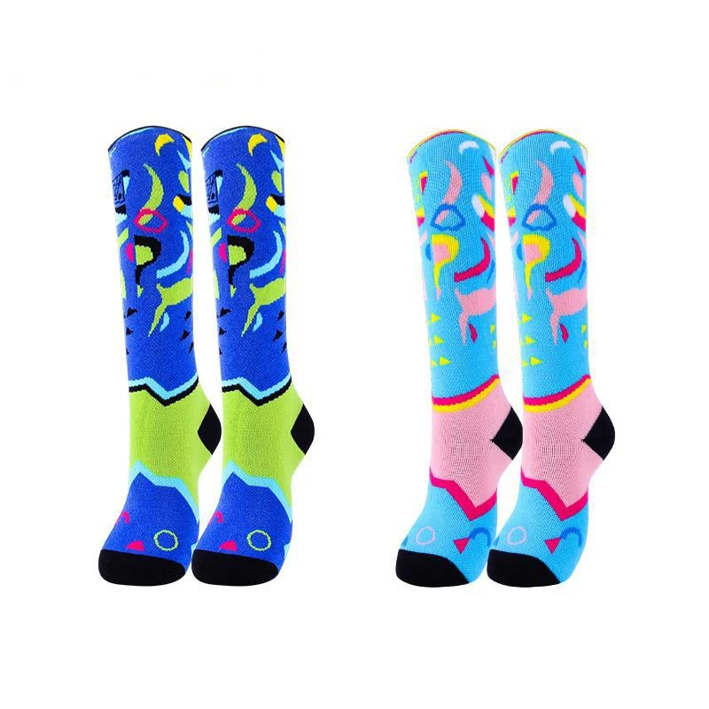 Winter Merino Wool Socks Kids Roller Skating Socks Thickened Warm Long High Snow Boys and Girls Ski