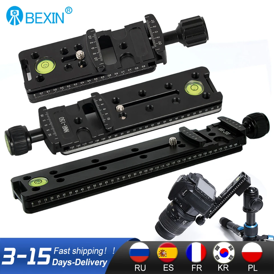 Slide Rail RRS Long Quick Release Plate Clamp Long-Focus Zoom Lens