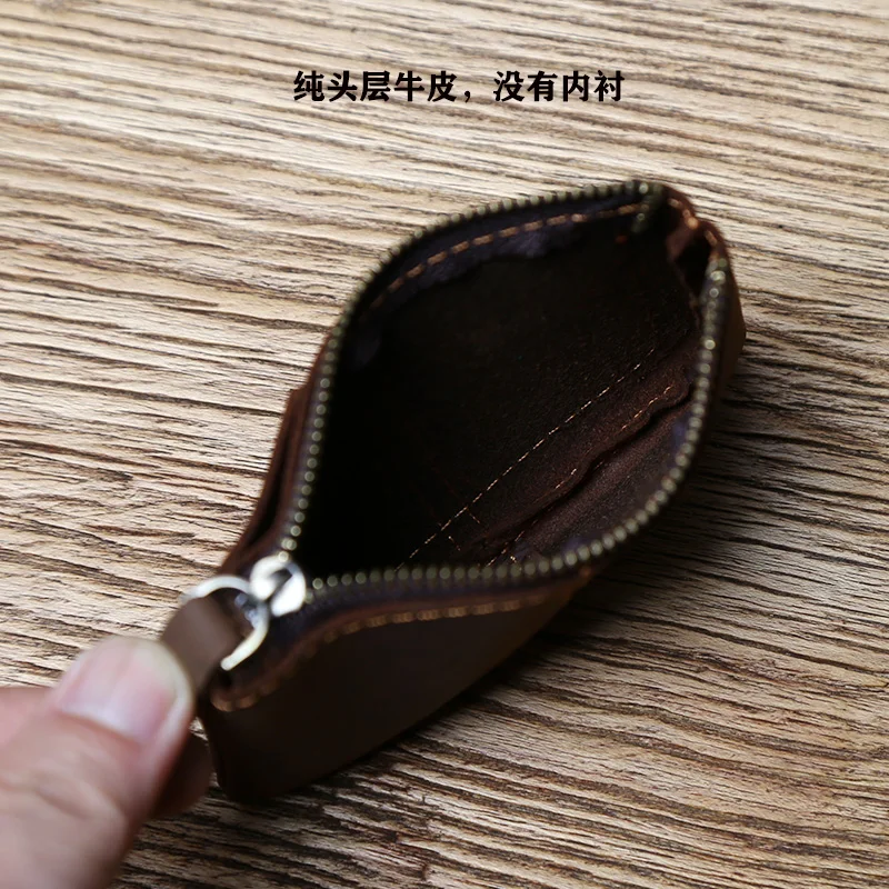 Coin Purse Card Wallet Retro Leather Men Small Wallet
